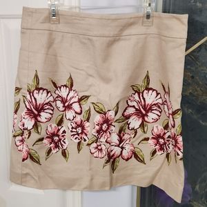 Loft floral skirt